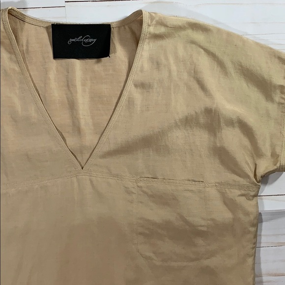 Rachel Comey Silk Linen V-neck Top - Picture 2 of 7